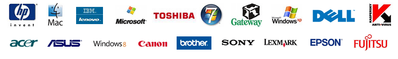 Just some of the companies whose machines we support.